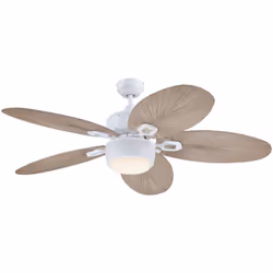 Dimensions et données techniques 220-240 V ~ 50 Hz Diamètre : 132 cm Couleur du boîtier : blanc mat Couleur des pales : gris  ...