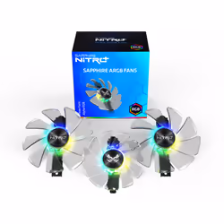 Sapphire 4N004-03-20G, Ventilateur, 9,5 cm, 3200 tr/min, Transparent