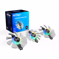 Sapphire 4N004-03-20G système de refroidissement d’ordinateur Carte graphique Ventilateur 9,5 cm Transparent