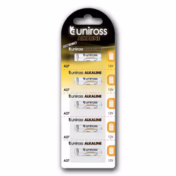 Uniross U5A27, Batterie à usage unique, A27, Lithium-Manganese Dioxide (LiMnO2), 12,2 V, 5 pièce(s), 22 mAh