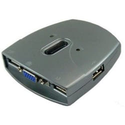 Sedna SE-KVM-USB-22 commutateur écran, clavier et souris Gris