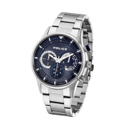 Police Montre Homme Argenté