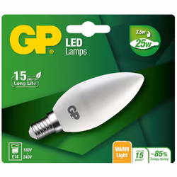 GP Batteries 777992-LDCE1. Couleur de la lumière: Blanc chaud. Classe d'efficacité énergétique: A+, Tension d'entrée AC: 220 ...
