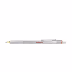 Rotring Druckkugelschreiber 800, Stylo à bille retractable avec clip, Argent, Noir, Métal, Moyen, 1 pièce(s)