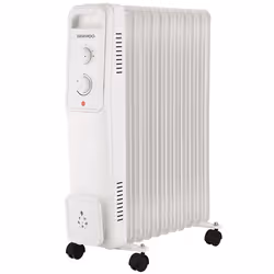 Daewoo Radiateur à bain dhuile 2500w blanc - DOH-4911M.WHITE
