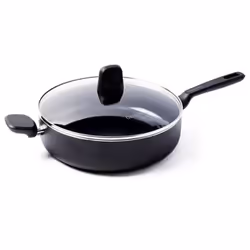 GreenPan 4895156652076, Rond, Sauteuse, Noir, Vitrocéramique, Memphis, Aluminium, Verre
