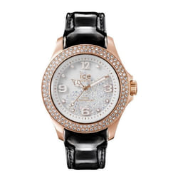 Montre - Ice-Watch - ICE crystal Rose-Gold Black - Cuir - Analogique - Femme