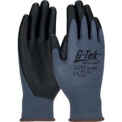 Gants tricotés en nylon bleu en jauge 15, enduction Neofoam. oeko-tex 34-600 - taille 8 PIP