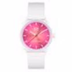 Bracelet silicone / plastique femme - ICE WATCH - Montre Ice solar power coral reef small - Couleur de la matière:Blanc