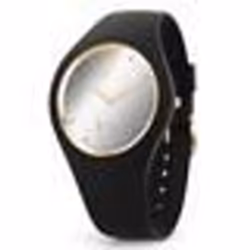 Bracelet silicone / plastique femme - ICE WATCH - Montre Ice Watch Ice Glam Rock Metallic S - Couleur de la matière:Noir