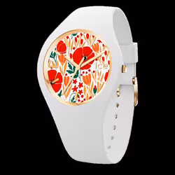 Montre - Ice-Watch - ICE FLOWER POPPY FIELDS - Acier inoxydable - 34mm - Étanche 10ATM