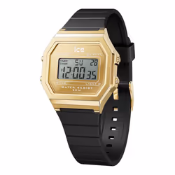 Montre Ice Watch Ice Digit Retro - Metal Gold Mirror - Black Pour Mixte en Noir - 022731