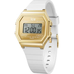 Montre Ice Watch Ice Digit Retro - Metal Gold Mirror - White Pour Femmes en Blanc - 022733