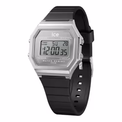 Montre Ice Watch Ice Digit Retro - Metal Silver Mirror - Black Pour Femmes en Noir - 022735