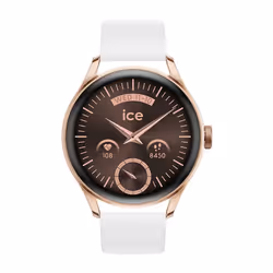 Montre femme bracelet silicone et plastique - Ice Watch - Montre femme connectée Ice Smart 3.0 rose gold 1.2amoled GPS