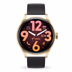 Montre femme bracelet silicone et plastique - Ice Watch - Montre connectée Ice Watch 3.0 black/gold1.2 amoled GPS