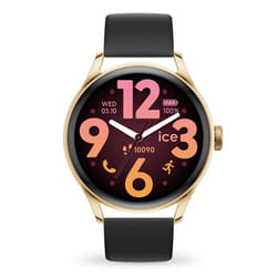Montre femme bracelet silicone et plastique - Ice Watch - Montre connectée Ice Watch 3.0 black/gold1.2 amoled GPS