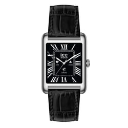 Montre connectée - ICE WATCH - ICE SMART TK 2.0 - Bracelet cuir noir - Cadran argenté - 32mm
