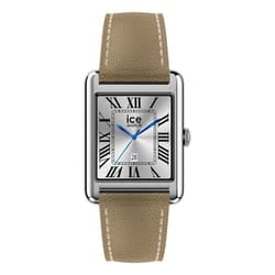 Montre - ICE WATCH - Ice Smart TKS 2.0 025622 - Cuir taupe/beige - Boîtier rectangulaire argenté 32x36 mm - Écran AMOLED 141