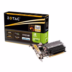 Zotac GeForce GT 730 2GB, GeForce GT 730, 2 Go, GDDR3, 64 bit, 2560 x 1600 pixels, PCI Express x16 2.0