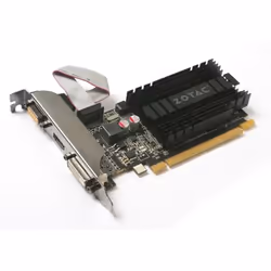 Zotac ZT-71302-20L, GeForce GT 710, 2 Go, GDDR3, 64 bit, 4096 x 2160 pixels, PCI Express 2.0