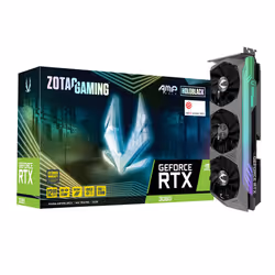 Zotac GAMING GeForce RTX 3080 AMP Holo LHR 12GB, GeForce RTX 3080, 12 Go, GDDR6X, 384 bit, 7680 x 4320 pixels, PCI Express x1 ...