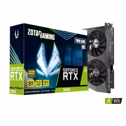 Zotac ZT-A30500H-10M, GeForce RTX 3050, 8 Go, GDDR6, 128 bit, 7680 x 4320 pixels, PCI Express x8 4.0