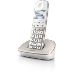 Philips XL4901S/23 téléphone Téléphone DECT Identification de l'appelant Argent, Blanc