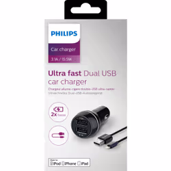 Philips Chargeur allume-cigare USB DLP2357V/10