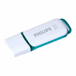 Philips FM25FD75B/10, 256 Go, USB Type-A, 3.2 Gen 1 (3.1 Gen 1), 400 Mo/s, Casquette, Turquoise, Blanc