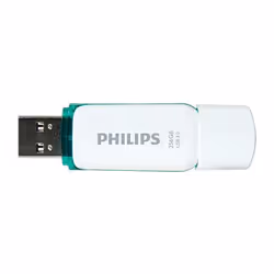 Philips FM25FD75B/10 lecteur USB flash 256 Go USB Type-A 3.2 Gen 1 (3.1 Gen 1) Turquoise, Blanc