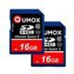 2pcs QUMOX 16 GO 16 GB SD SDHC Classe10 UHS-I x2