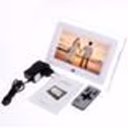 7 LCD Cadre Photo Numérique HD Cadre Photo Adapté avec Horloge Calendrier Alarme Minuterie Pour JPEG AVI MPEG-4 MP3