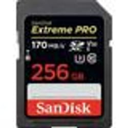Carte mémoire SDXC - SanDisk - Extreme PRO - 256 Go - 170 Mo/s - Classe 10 U3 V30