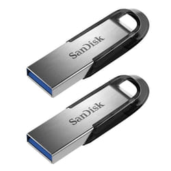 Paquet De deux SANDISK Clé USB Ultra Flair 32Gb 3.0 jusquà 150 Mo/s Gris 2PCS