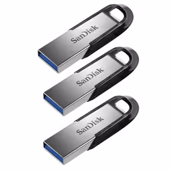 3PCS SANDISK Clé USB Ultra Flair 32Gb 3.0 Gris 3PCS (paquet de 3)
