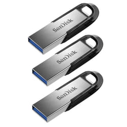 3PCS SANDISK Clé USB Ultra Flair 32Gb 3.0 Gris 3PCS (paquet de 3)