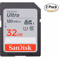 Carte Mémoire SDHC - SanDisk - Ultra 32 Go - 120 Mo/s - Classe 10 - UHS-I