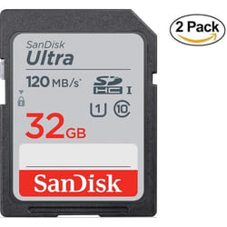 Carte Mémoire SDHC - SanDisk - Ultra 32 Go - 120 Mo/s - Classe 10 - UHS-I