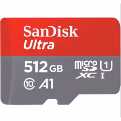 Carte mémoire Micro SDXC - Sandisk - Ultra 512 Go - Classe 10 - 120 Mb/s - Compatible micro SDXC