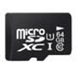 Carte mémoire Micro SD - UHS-I - 64Go - Classe 10 - Compatible microSDXC - Noir