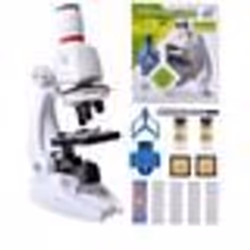 Qumox Microscope Enfant Jouet pour Enfants 100x 400x 1200x Grossissement Scientifique Coffret Microscope pour Kids léducation