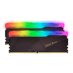 Klevv CRAS X RGB 16GB kit (8GB x2) 3200MHz Gaming Memory DDR4-RAM XMP 2.0 High Performance Overclocking module de mémoire 16 Go 2 x 8 Go