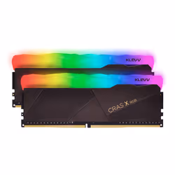 Klevv CRAS X RGB 16GB kit (8GB x2) 3600MHz Gaming Memory DDR4-RAM XMP 2.0 High Performance Overclocking, 16 Go, 2 x 8 Go, DDR ...