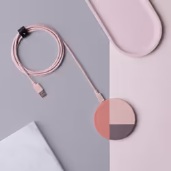 Native Union DROP-ROSE-MARQ-V2 chargeur d'appareils mobiles Écouteurs, Smartphone Secteur Recharge sans fil Charge rapide Intérieure