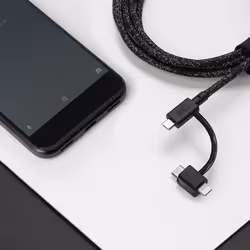 Native Union Belt Câble USB USB-A USB 2.0 2 m Noir, Blanc - Vue supplémentaire 9