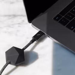 Native Union Desk câble USB 2,4 m USB 2.0 USB C Noir - Vue supplémentaire 4