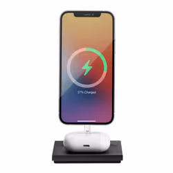 Native Union Snap 2-in-1 Magnetic Wireless Charger Casque, Smartphone Noir, Chrome, Blanc USB Recharge sans fil Charge rapide Intérieure