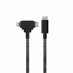 Native Union Belt Cable Duo câble USB 1,5 m USB C USB C/Lightning Noir - Vue supplémentaire 5