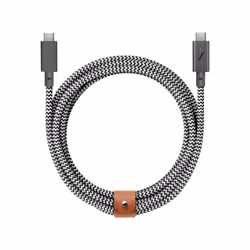 Native Union Belt, 2,4 m, USB C, USB C, USB 2.0, 480 Mbit/s, Noir, Blanc